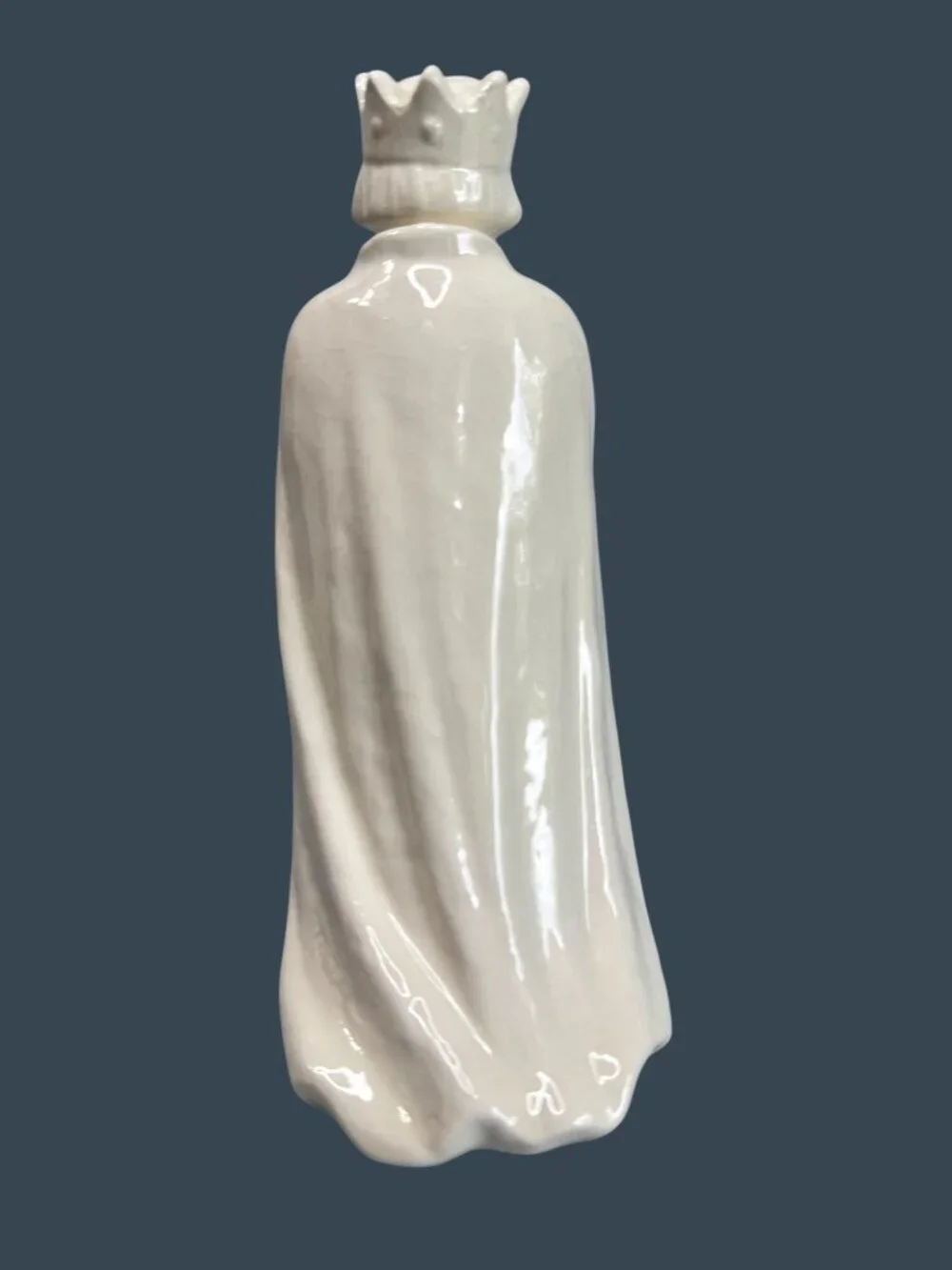 Vintage Goebel White Nativity Kneeling Wise Man Magi W. Germany Replacement 5.5
